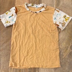 Little sleepies Custom made handmade Disney shirt bamboo